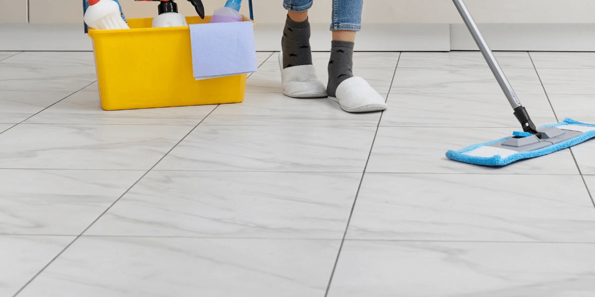 cleaning porcelain tiles