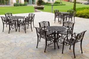 Terrasse Naturstein Winterschutz