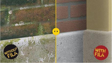 Terrasse reinigen Moos entfernen mit Algacid